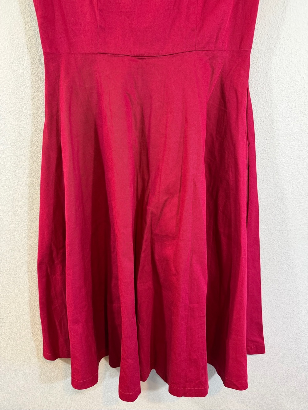Lindy Bop Ophelia Dress Size US 8 Red Fit & Flare Retro Pinup 50s 60s Rockabilly - Picture 3 of 11
